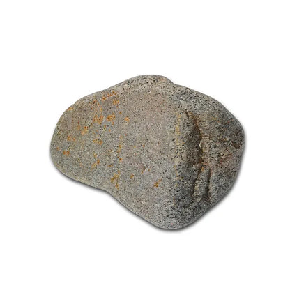 Naturstein Findling als Tiergrabstein für Hund & Katze - Stein Nr Z-4 ca. 25 cm Länge mit Schriften- und Motivauswahl - Gravur kann eingefärbt werden in schwarz, weiß, kupferbraun oder silbergrau - Jeske Design