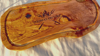 Personalized grill board ON FIRE | Your board, your saying